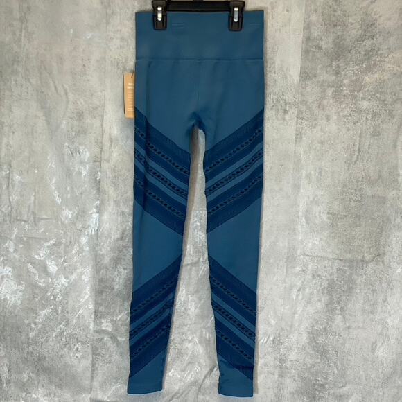 NUX Women's Steely Skies High Life High-Waist Open Mesh Seamless Pull-On Ankle - Picture 2 of 10